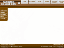 Tablet Screenshot of carrelagesdumontblanc.com